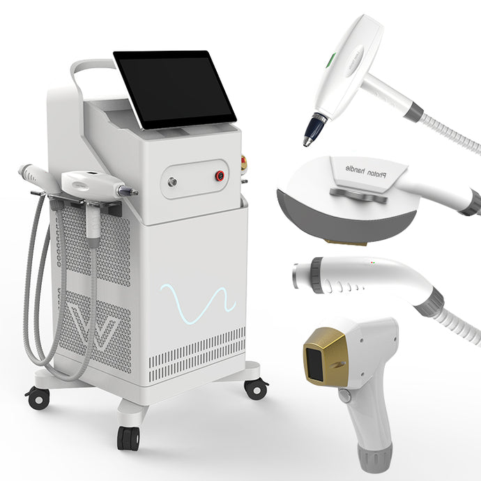 Multifunctional 5 In 1 Laser Hair Removal, Tattoo Removal and Skin Rejuvenation Beauty Machine